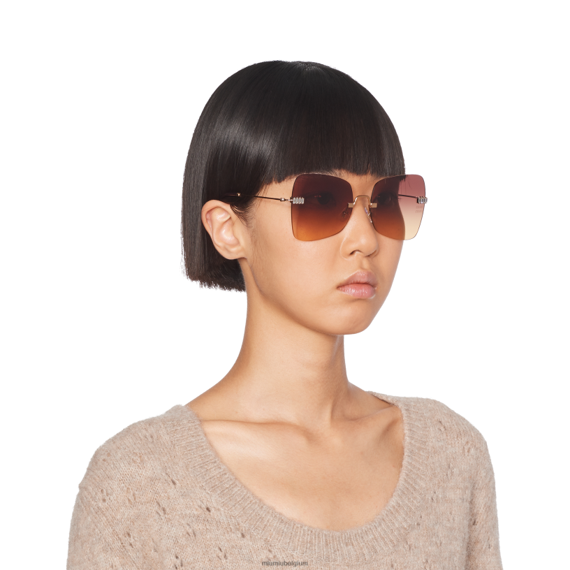 Miu Miu amarena gearceerde lenzenmaniere brillen N8F6L1273 accessoires