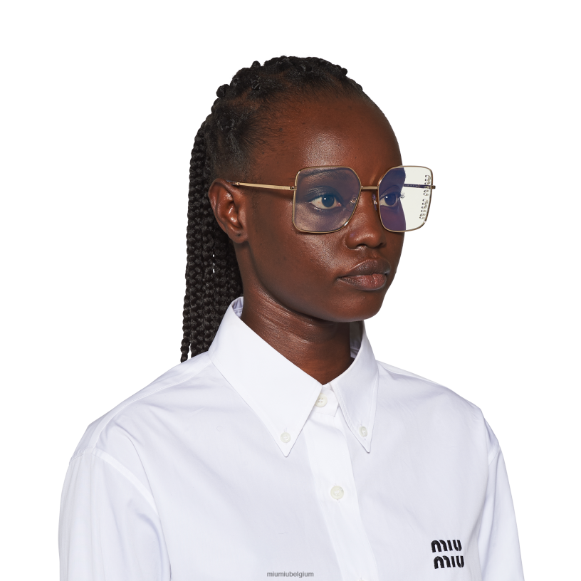 Miu Miu blauwe lenzenbrillen collectie zonnebrillen N8F6L1258 accessoires
