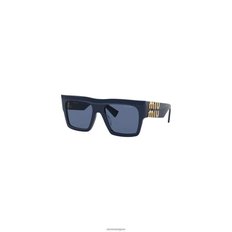 Miu Miu blauwe lenzenglimp zonnebril N8F6L1256 accessoires