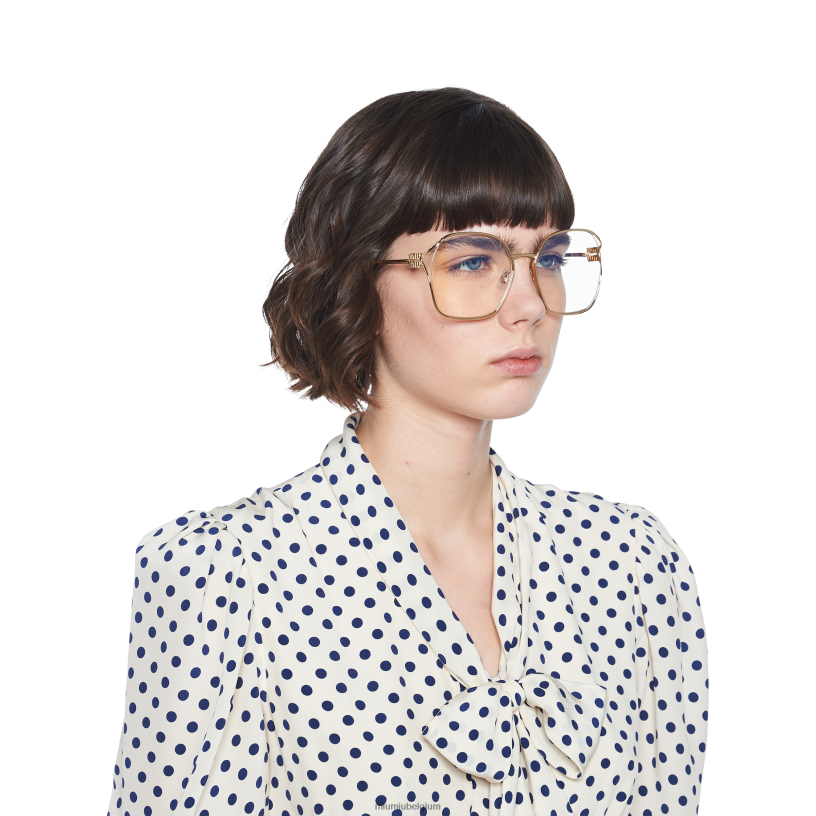 Miu Miu blauwe lenzenlogo bril N8F6L1262 accessoires