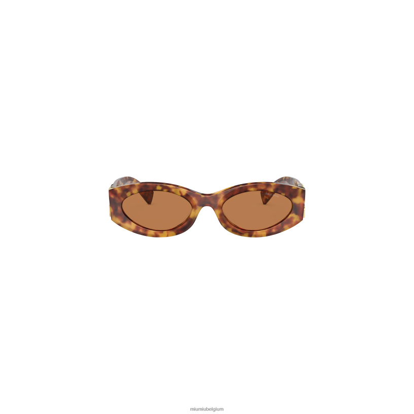 Miu Miu camel beige lenzenglimp zonnebril N8F6L1248 accessoires
