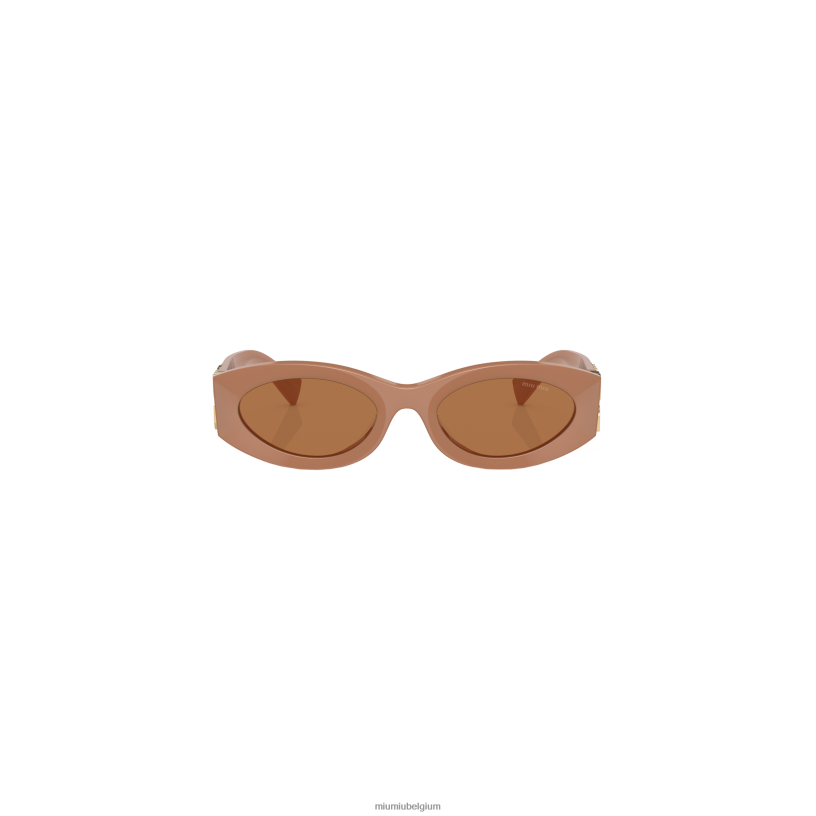 Miu Miu camel beige lenzenglimp zonnebril N8F6L1249 accessoires