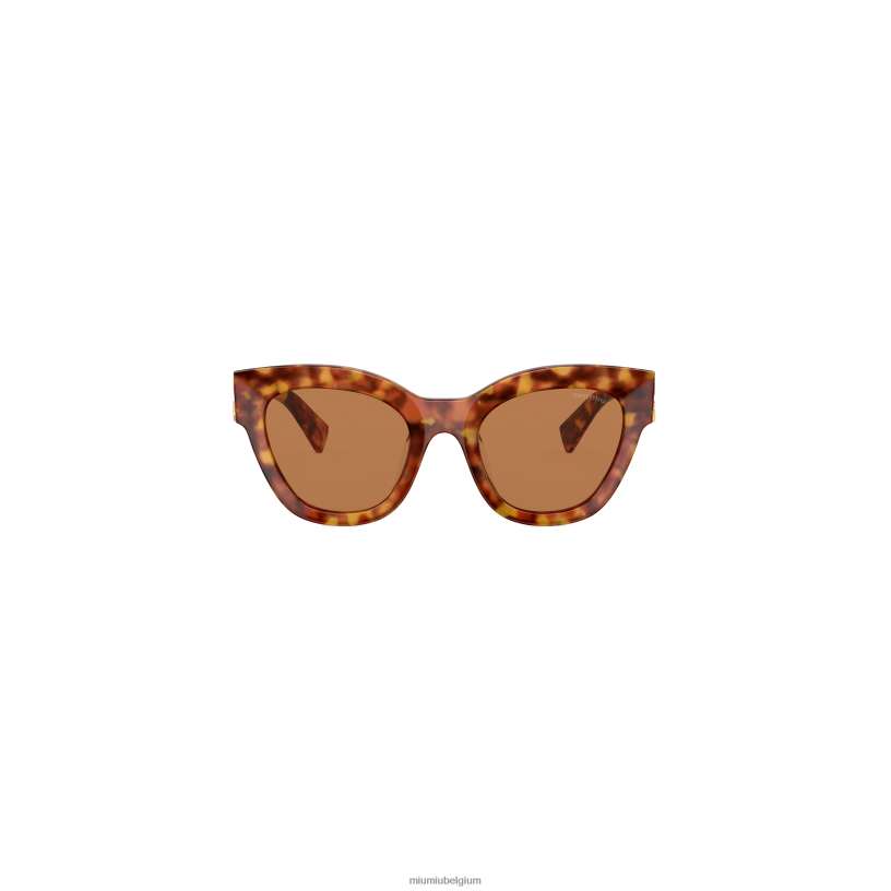 Miu Miu camel beige lenzenglimp zonnebril N8F6L1252 accessoires