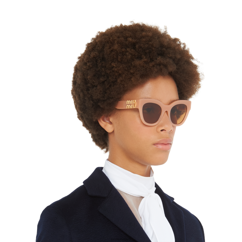 Miu Miu camel beige lenzenglimp zonnebril N8F6L1253 accessoires