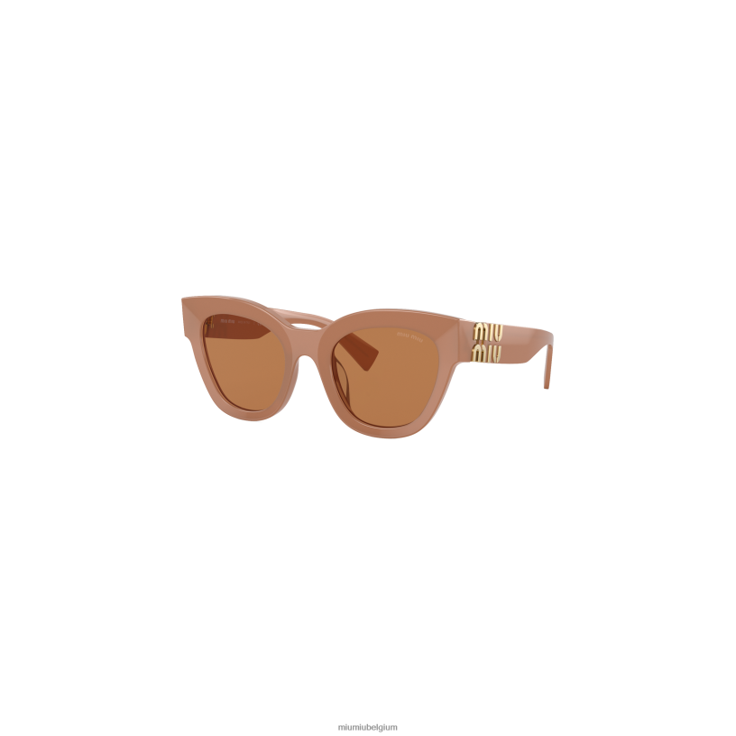 Miu Miu camel beige lenzenglimp zonnebril N8F6L1253 accessoires