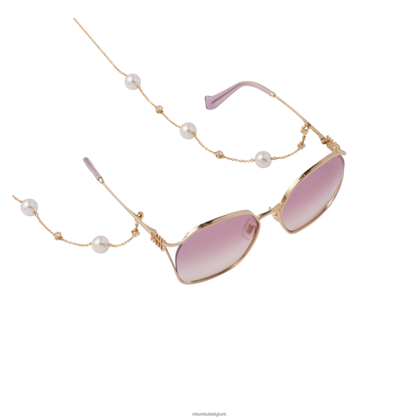 Miu Miu goudbrillen ketting N8F6L1276 accessoires