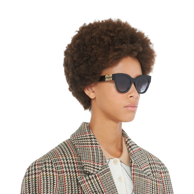 Miu Miu gradiënt rokerige grijze lenzenglimp zonnebril N8F6L1251 accessoires