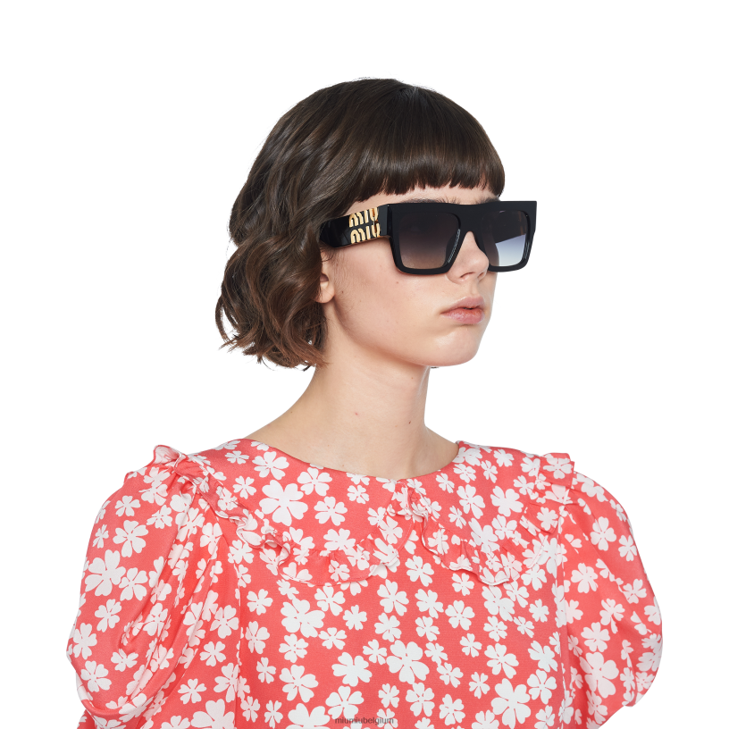 Miu Miu gradiënt rokerige grijze lenzenglimp zonnebril N8F6L1254 accessoires