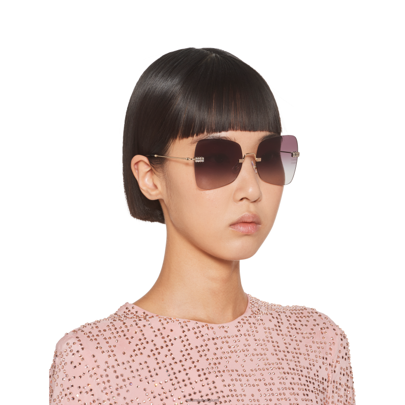 Miu Miu gradiënt rokerige grijze lenzenmaniere brillen N8F6L1272 accessoires