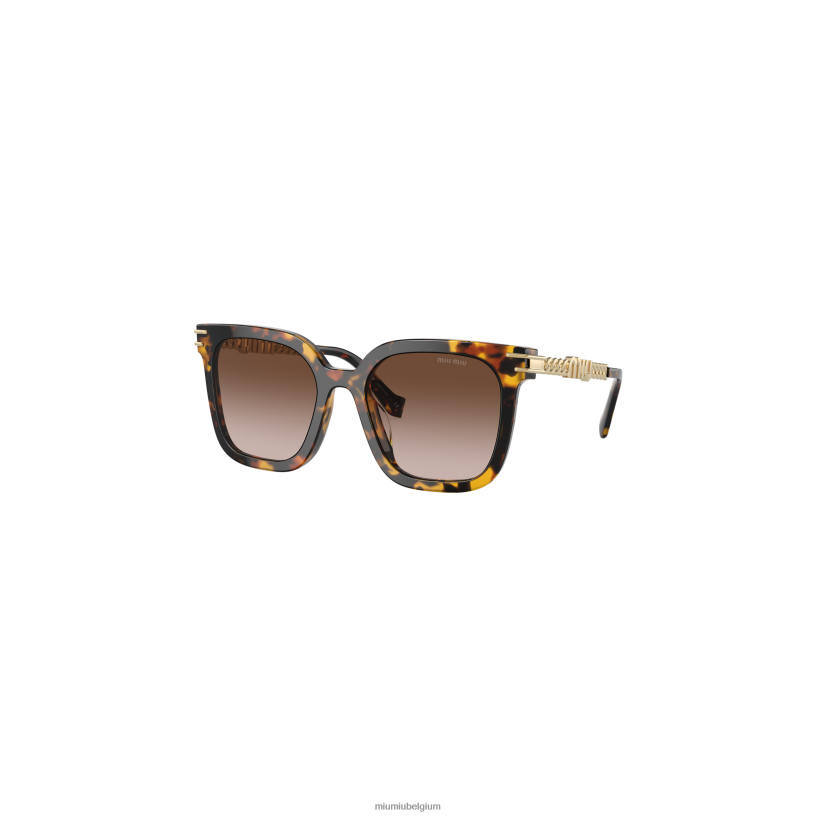 Miu Miu gradiënt sienna lenzenlogo zonnebril N8F6L1271 accessoires