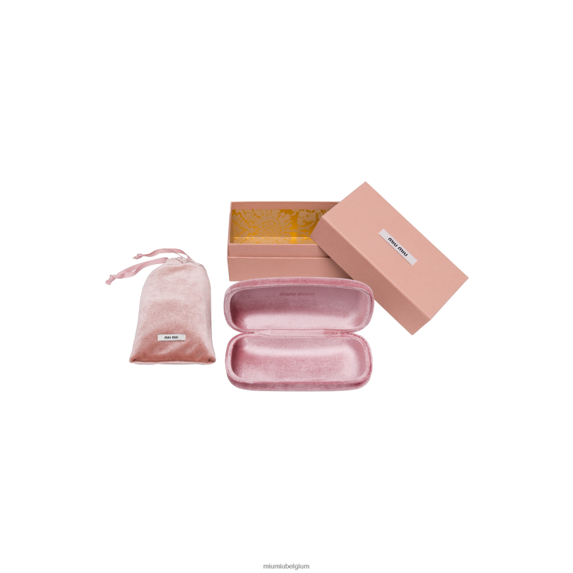 Miu Miu gradiënt sienna lenzenlogo zonnebril N8F6L1271 accessoires