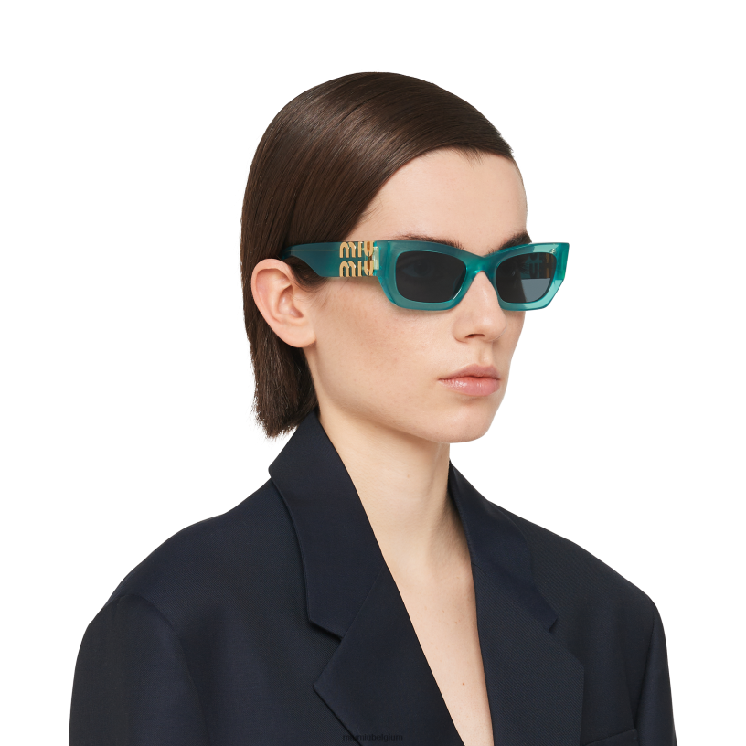 Miu Miu grafiet lenzenglimp zonnebril N8F6L1280 accessoires