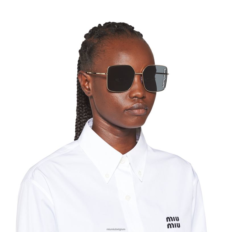 Miu Miu leigrijze lenzenbrillen collectie zonnebrillen N8F6L1261 accessoires