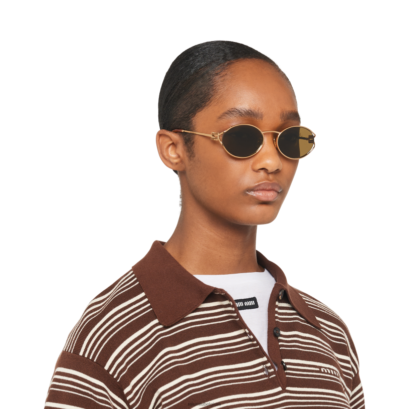 Miu Miu loden lenzenlogo zonnebril N8F6L1287 accessoires