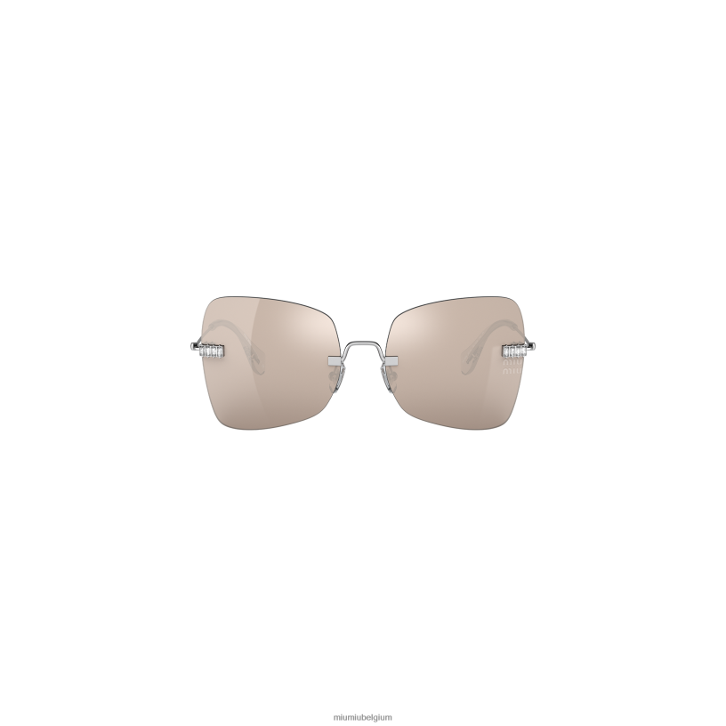 Miu Miu witgoud vergulde lenzenmaniere zonnebril N8F6L1275 accessoires