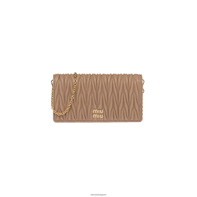 Miu Miu cameomatelasse nappa lederen smartphonehoes N8F6L1098 accessoires