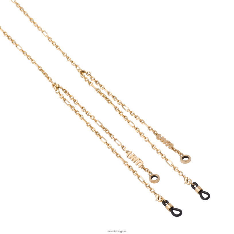 Miu Miu goudsleutelhangers N8F6L1095 accessoires