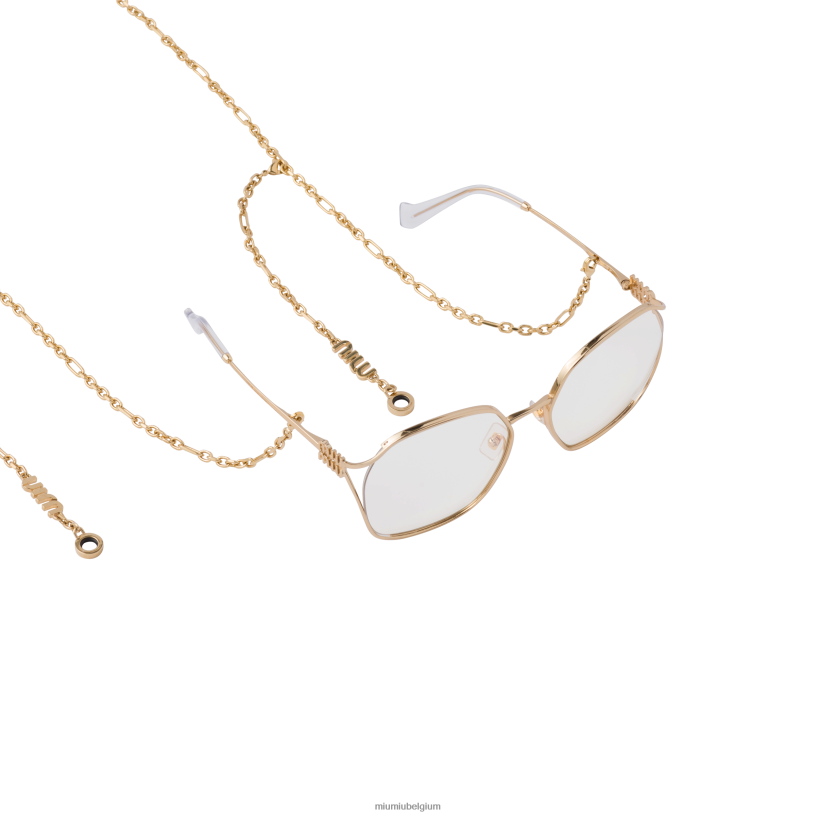 Miu Miu goudsleutelhangers N8F6L1095 accessoires