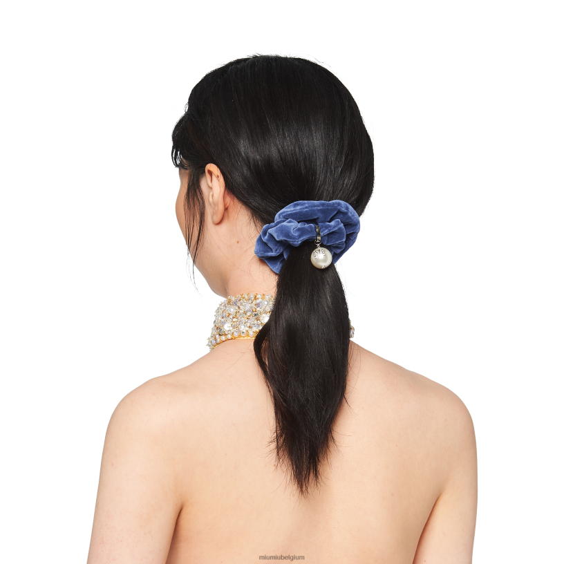 Miu Miu irisfluwelen scrunchie N8F6L1168 accessoires