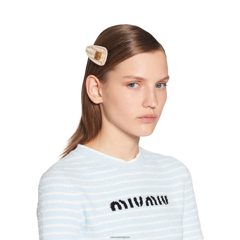 Miu Miu natuurlijkrieten haarclip N8F6L1118 accessoires