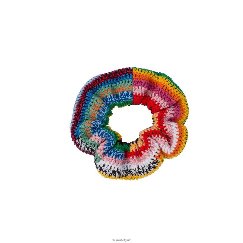 Miu Miu veelkleuriggehaakte scrunchie N8F6L1124 accessoires