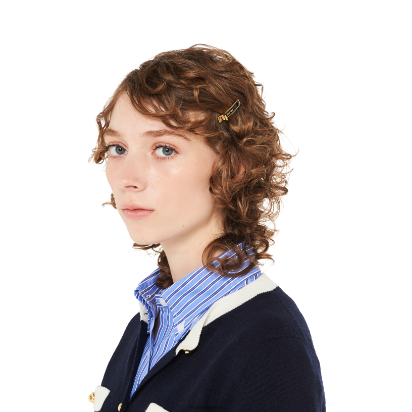 Miu Miu zwartHaarspelden N8F6L1130 accessoires