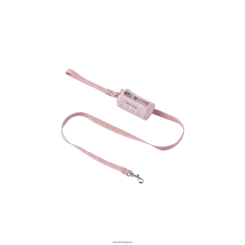 Miu Miu albast rozegeweven tape riem N8F6L1101 accessoires