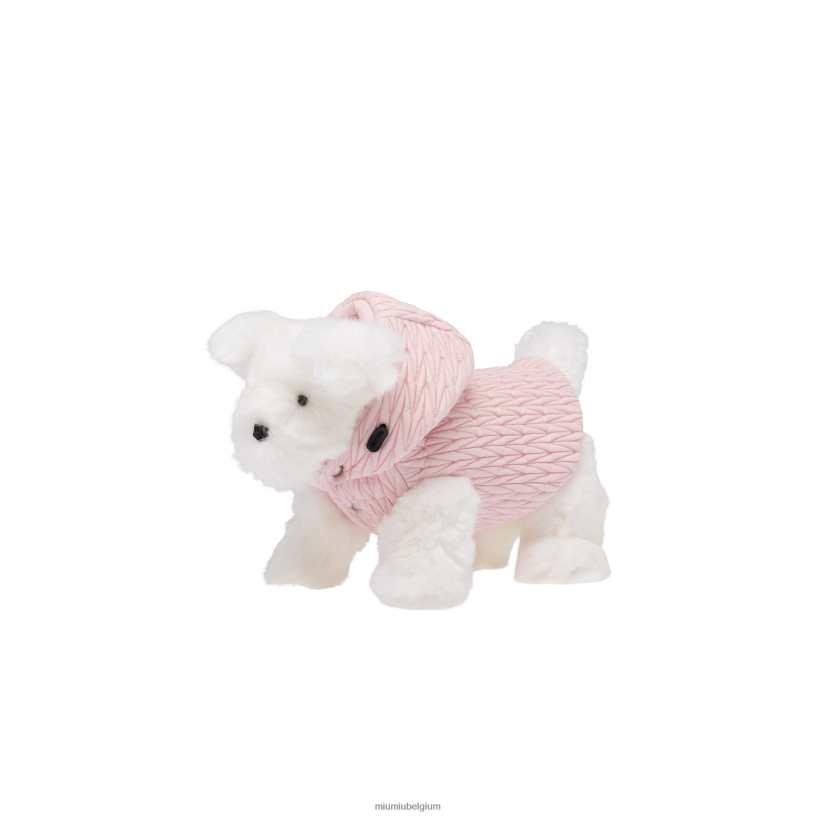 Miu Miu albast rozehondenharnas van gematelasseerde stof N8F6L1104 accessoires