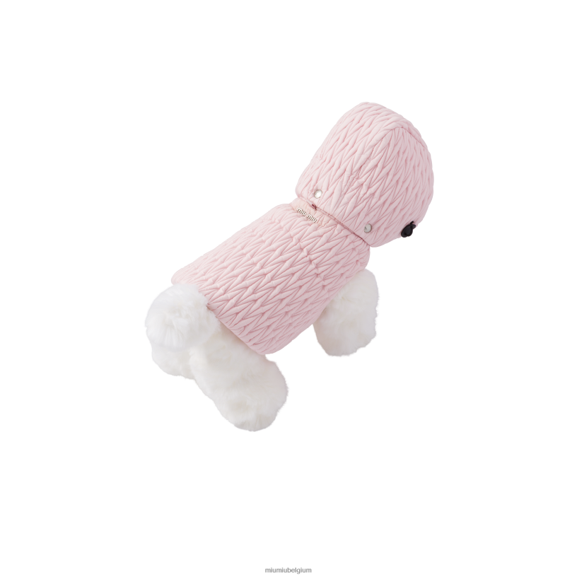 Miu Miu albast rozehondenharnas van gematelasseerde stof N8F6L1104 accessoires