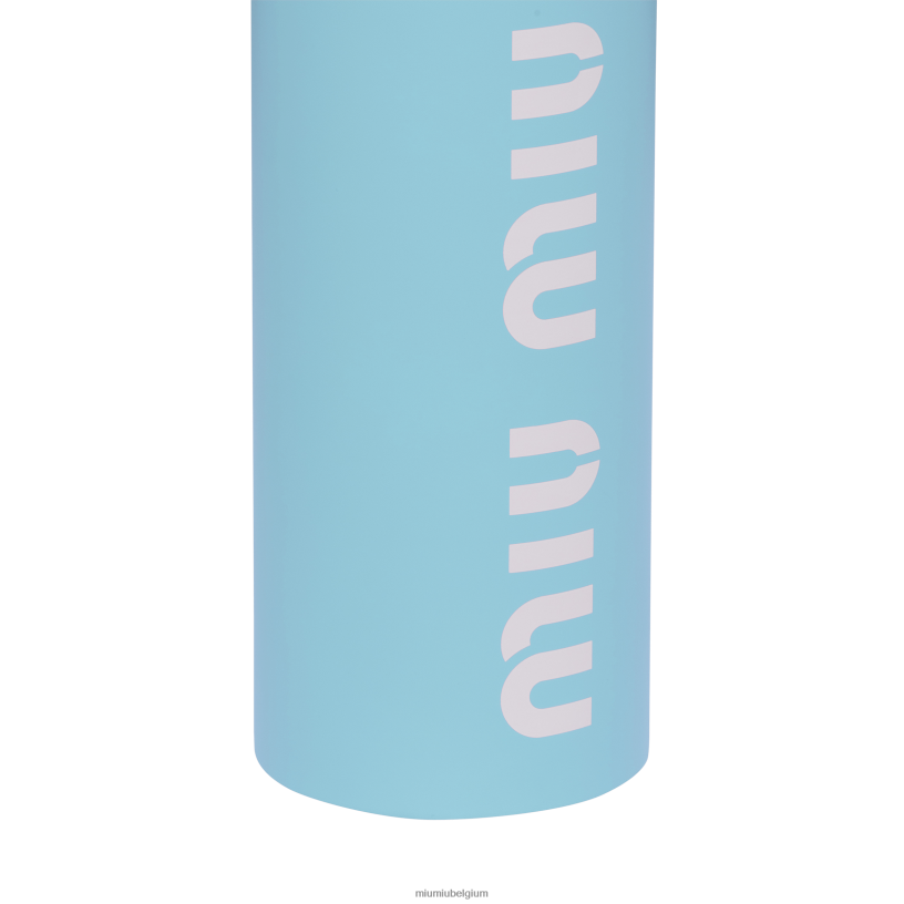 Miu Miu hemelsblauw/witroestvrijstalen waterfles, 500 ml N8F6L1100 accessoires