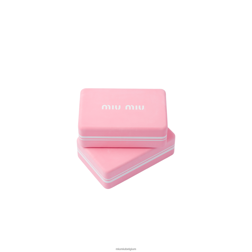 Miu Miu roze/wityoga blok N8F6L1111 accessoires