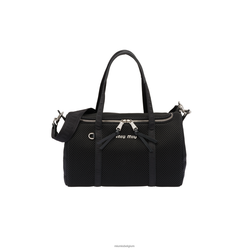 Miu Miu zwartmesh draagtas voor huisdieren N8F6L1110 accessoires