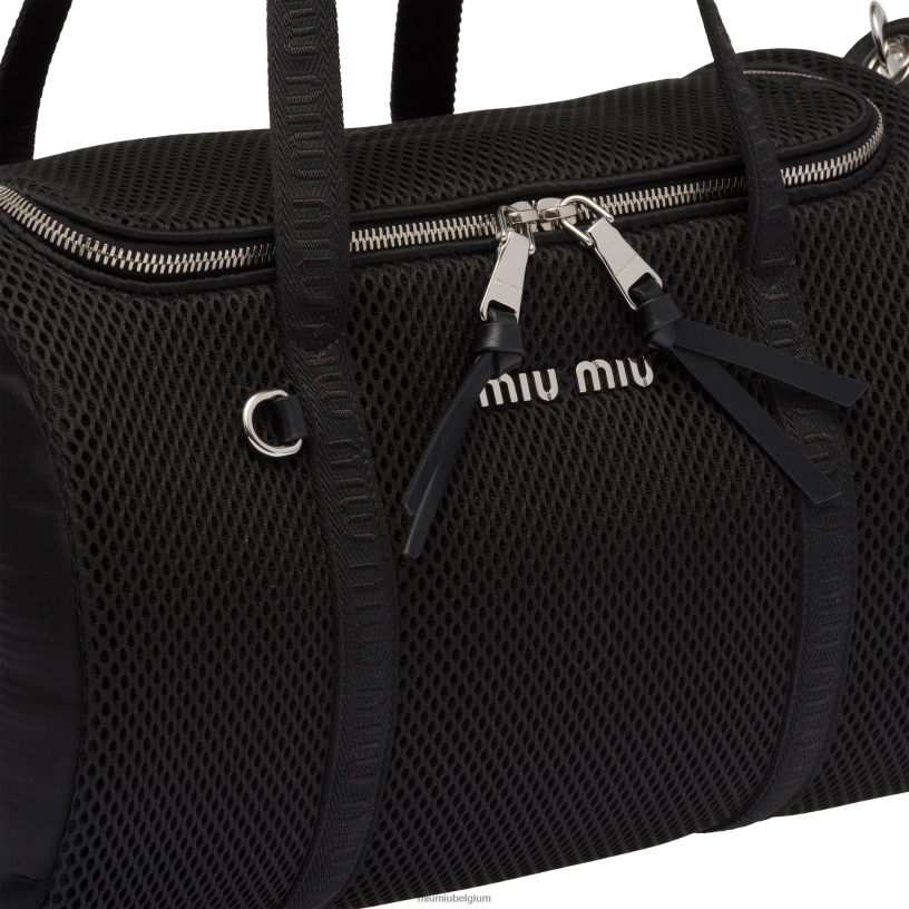 Miu Miu zwartmesh draagtas voor huisdieren N8F6L1110 accessoires