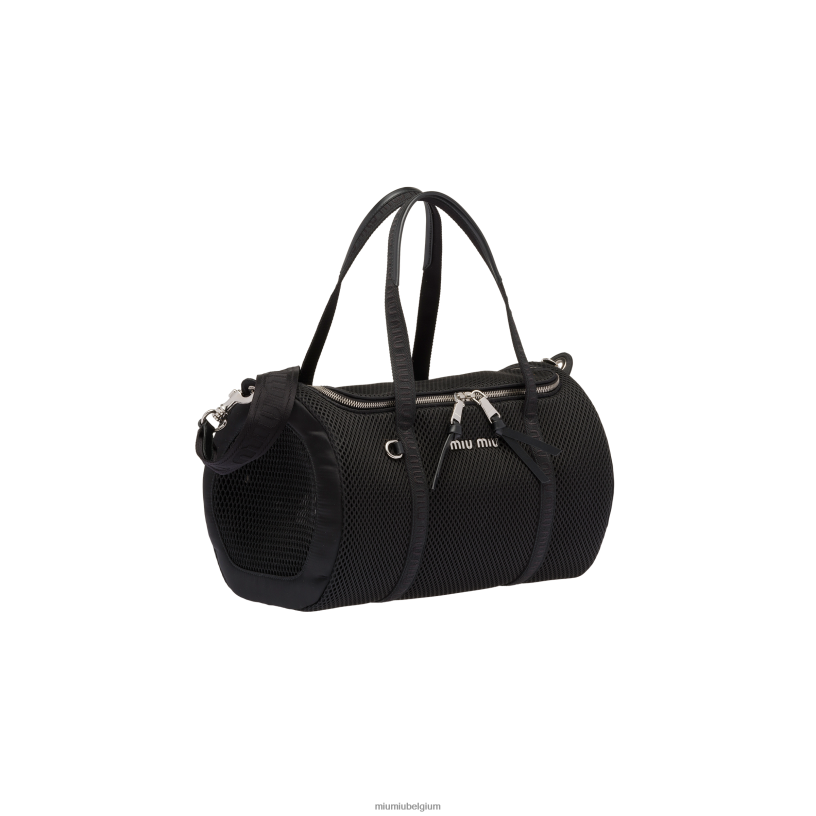 Miu Miu zwartmesh draagtas voor huisdieren N8F6L1110 accessoires