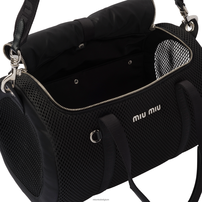 Miu Miu zwartmesh draagtas voor huisdieren N8F6L1110 accessoires