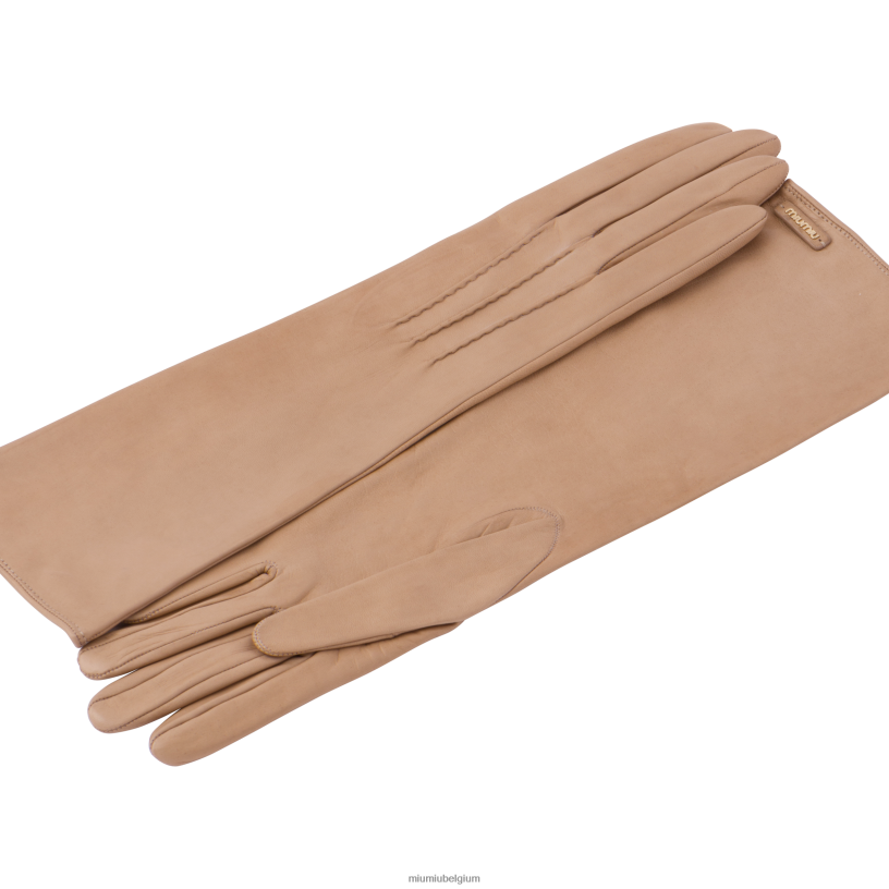 Miu Miu cameonappa lederen handschoenen N8F6L1199 accessoires
