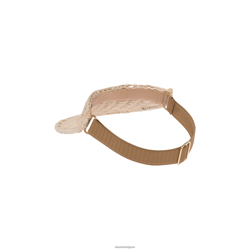 Miu Miu natuurlijkrieten vizier N8F6L1229 accessoires