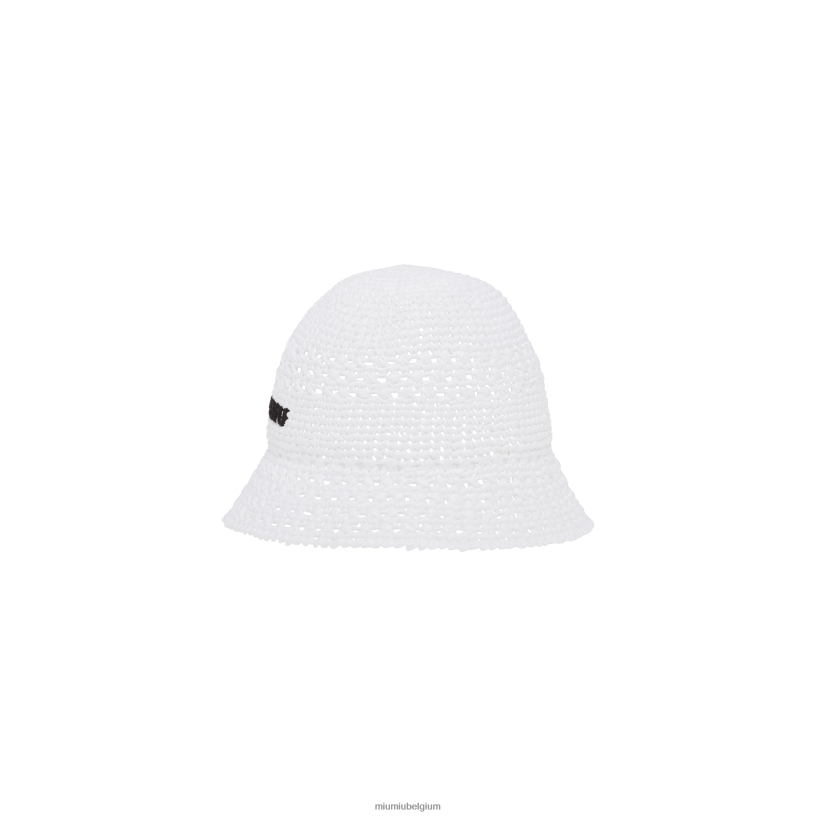 Miu Miu witraffia hoed N8F6L1224 accessoires