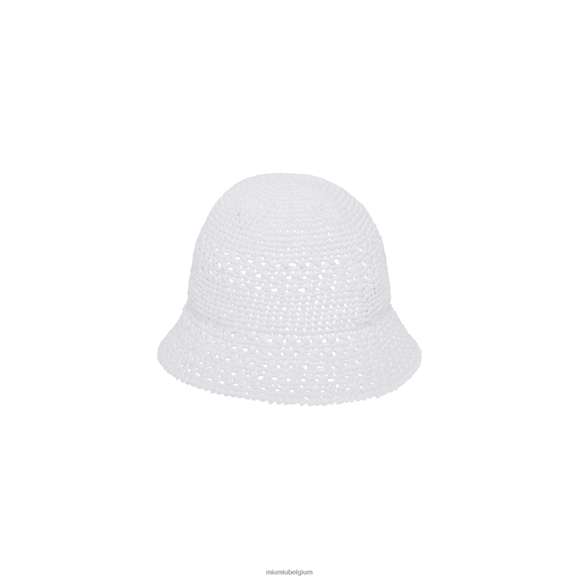 Miu Miu witraffia hoed N8F6L1224 accessoires