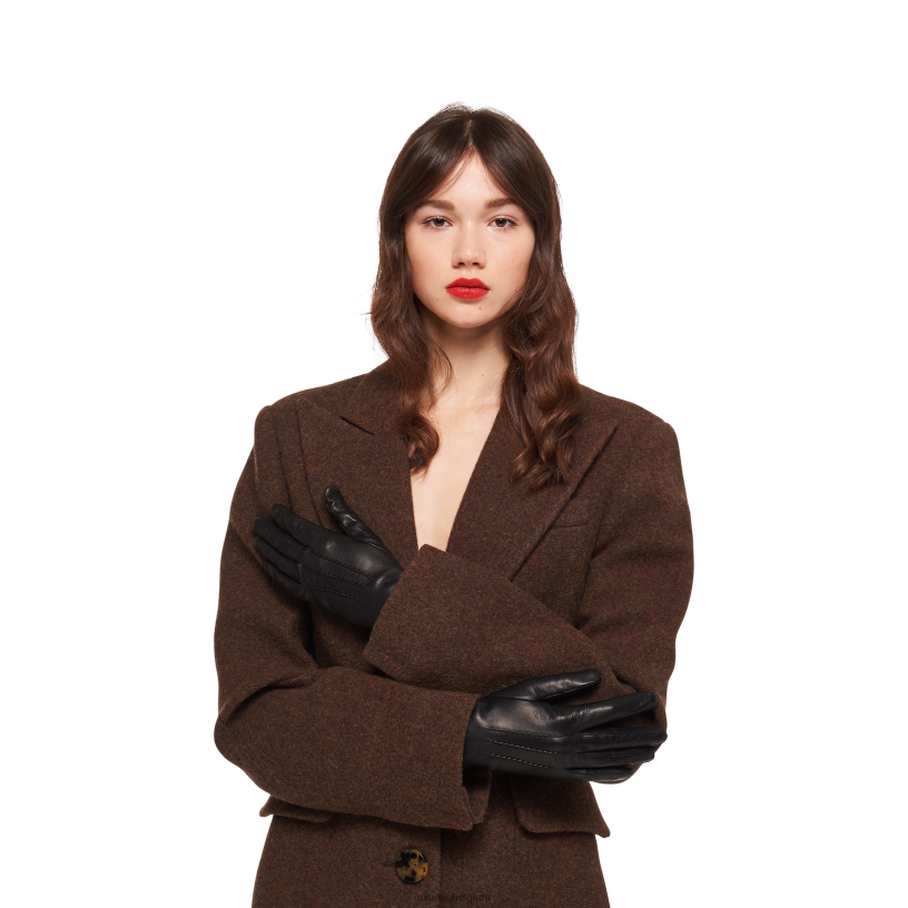 Miu Miu zwartnappa lederen handschoenen N8F6L1200 accessoires