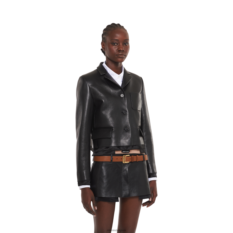 Miu Miu eikriem van nappaleer N8F6L1189 accessoires