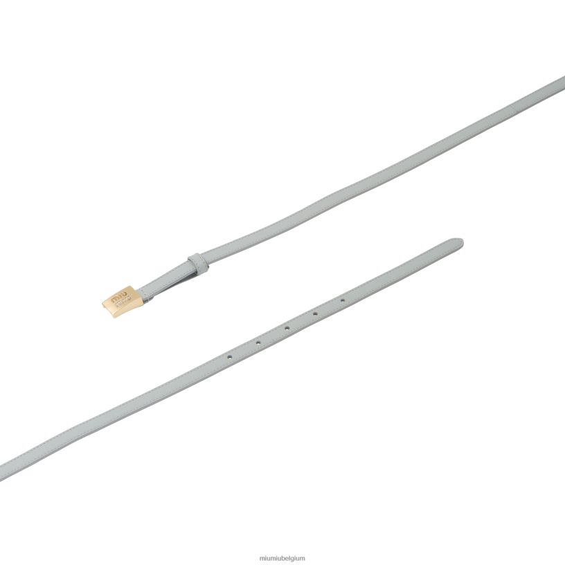 Miu Miu korenbloemleren riem met logo N8F6L1185 accessoires