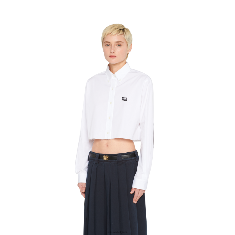 Miu Miu zwartleren riem N8F6L1181 accessoires