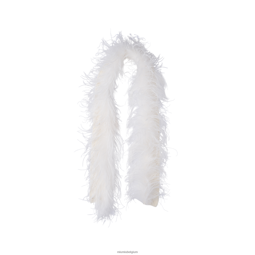 Miu Miu witsjaal van kasjmier met veren N8F6L1231 accessoires