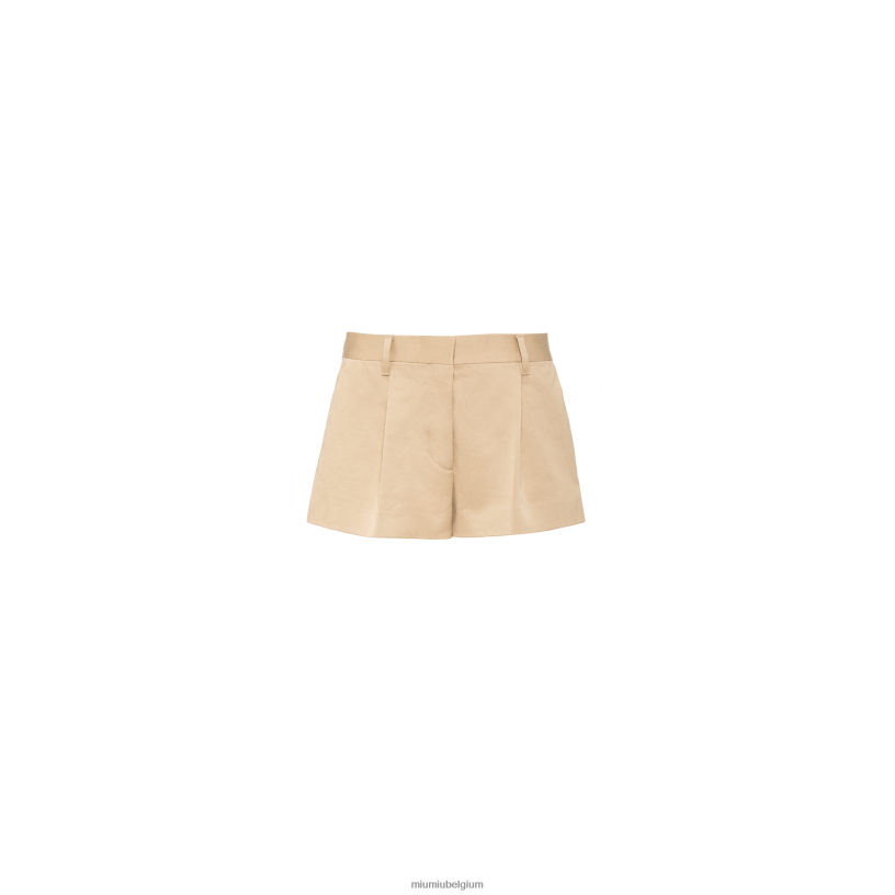 Miu Miu koordchino-shorts N8F6L941 klaar om te dragen