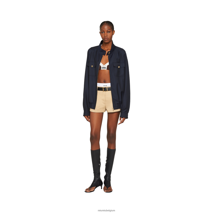 Miu Miu koordchino-shorts N8F6L941 klaar om te dragen