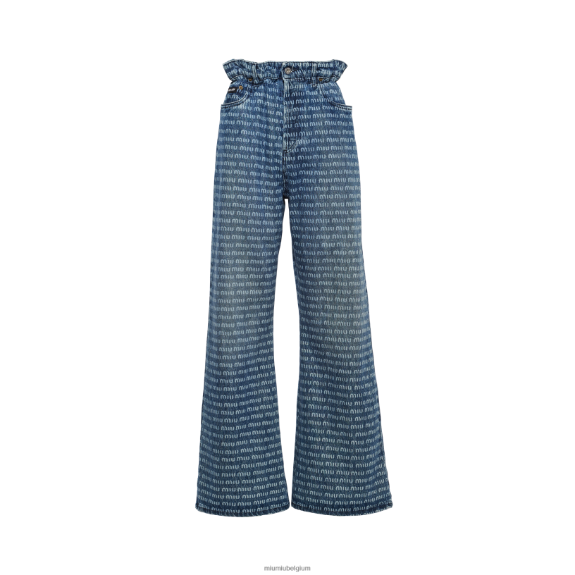 Miu Miu marinespijkerbroek N8F6L950 klaar om te dragen