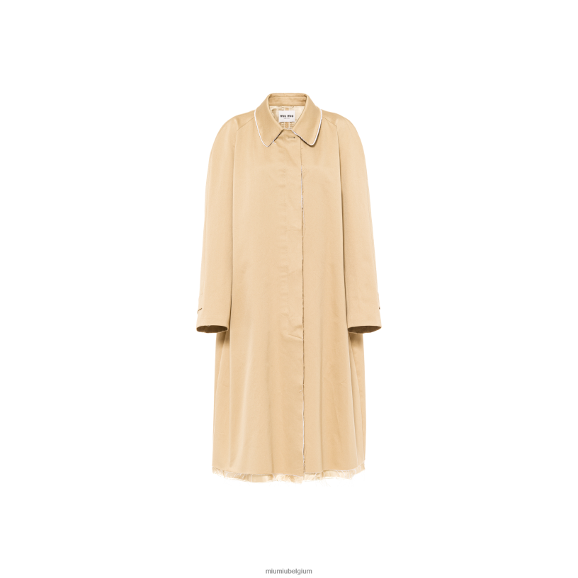 Miu Miu koordchinojas met één rij knopen N8F6L552 klaar om te dragen