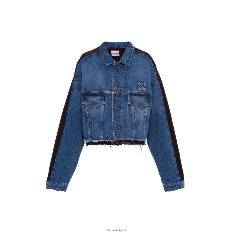 Miu Miu marinespijkerbroek N8F6L489 klaar om te dragen