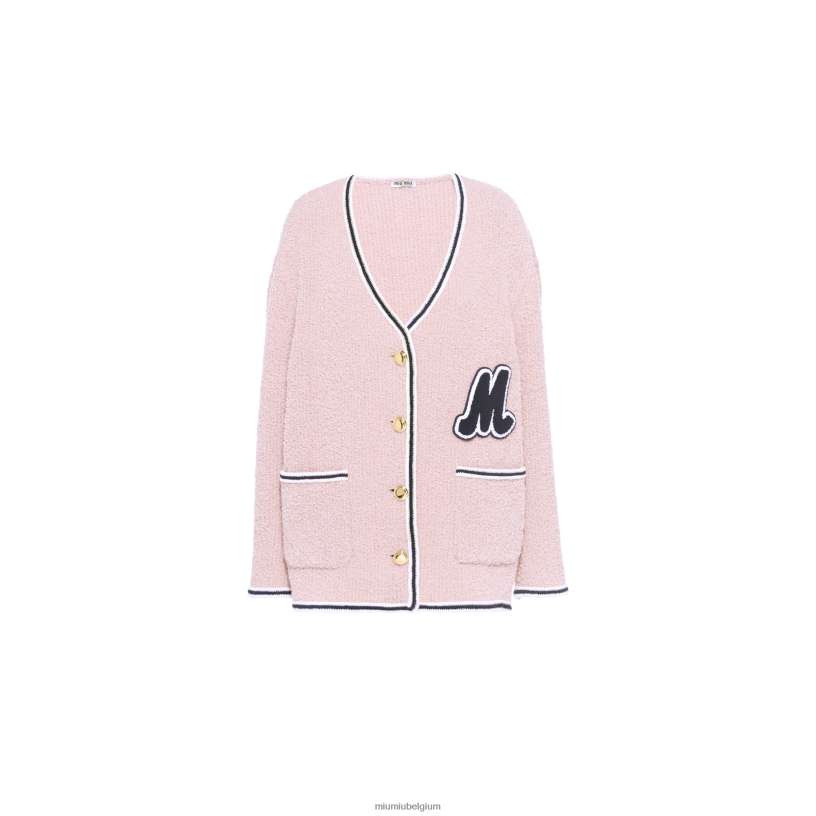 Miu Miu rozebouclé jack met één rij knopen N8F6L555 klaar om te dragen